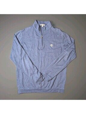 Peter Millar Golf Quarter Zip Navy Blue Medium